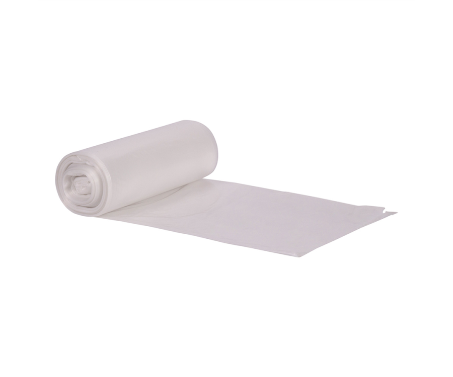 Eco Blend® Max 0.8-Mil. 33 Gal. LLDPE Clear Can Liner (33 in. x 39 in., 25/Roll, 200/Case)
